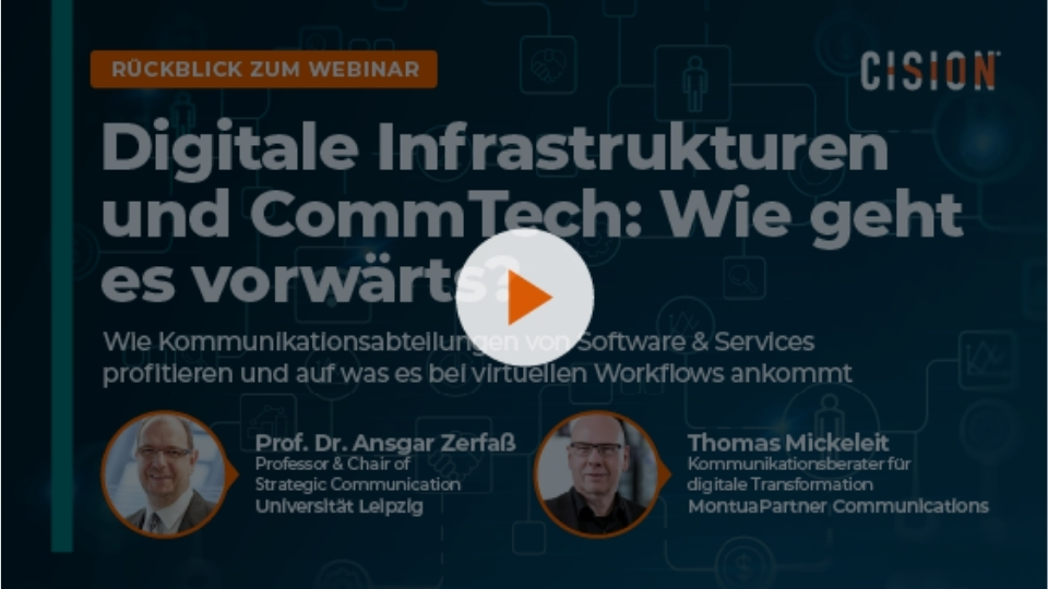 Rückblick zum Webinar: Digitale Infrastrukturen und CommTech: Wie geht es vorwärts? 